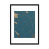Poster da parete con cornice con mappa della città di Lecce