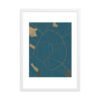Poster da parete con cornice con mappa della città di Lecce