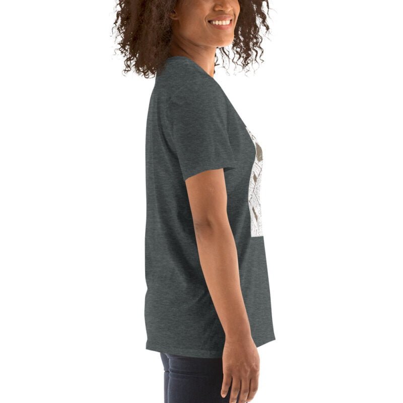 Maglietta unisex a maniche corte con stampa cartografica città di Lecce