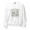 unisex-crew-neck-sweatshirt-white-front-655bccd5af22b.jpg Felpa unisex con stampa Explorex The Mountain