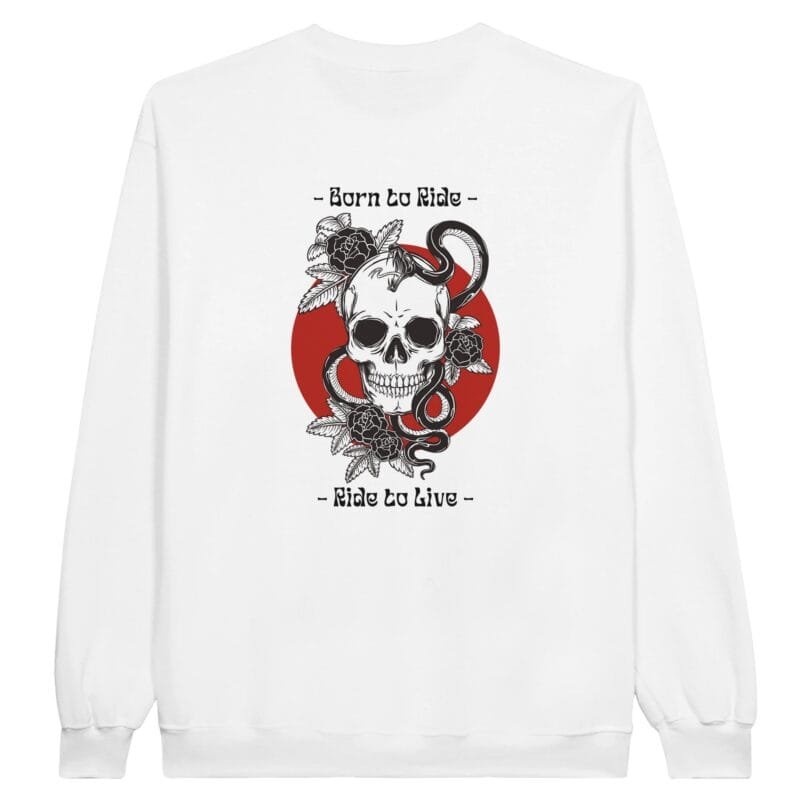 Felpa girocollo classica unisex con logo sul retro – Collezione Ride & Live Felpa girocollo classica unisex con logo sul retro – Collezione Ride & Live