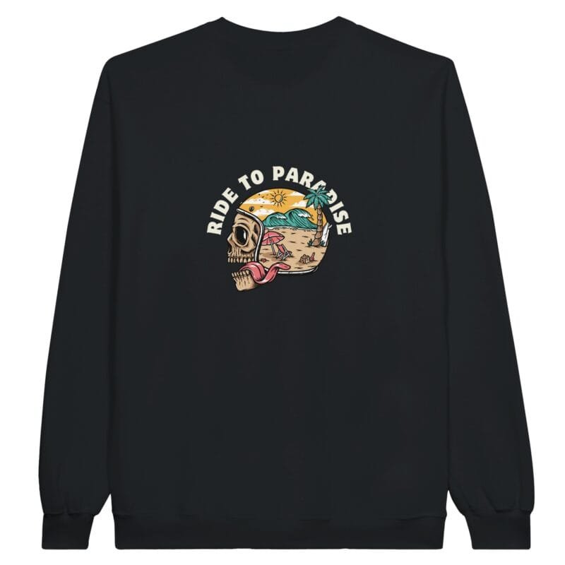 Felpa girocollo classica unisex con logo sul retro – Collezione Paradise