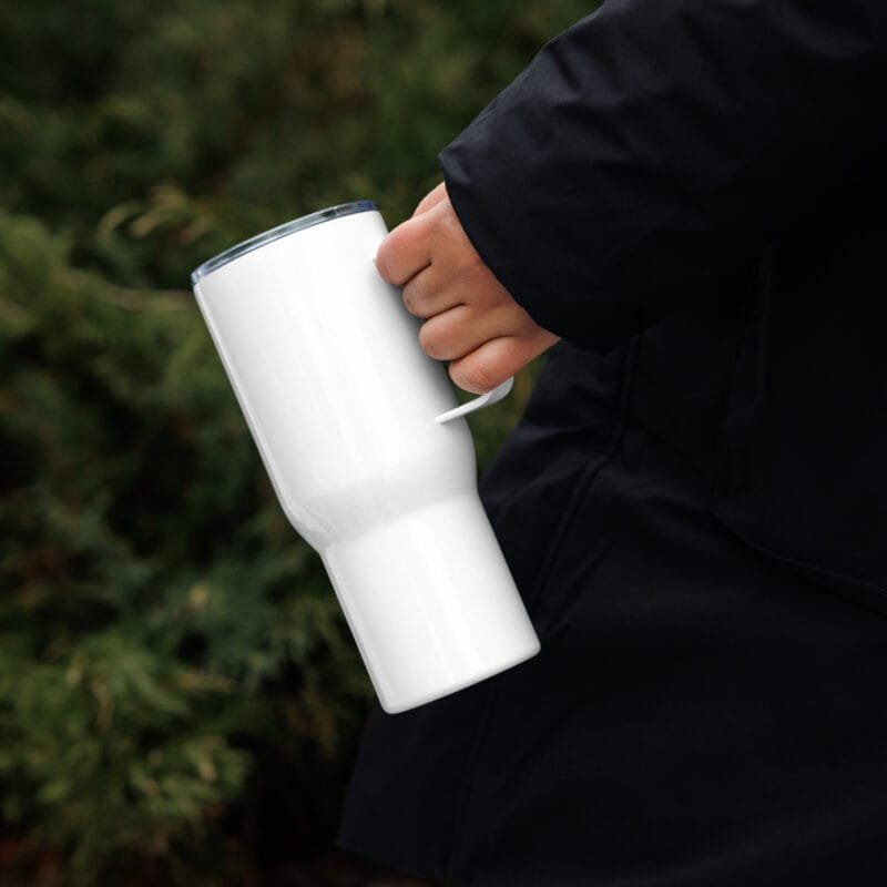 Tazza da viaggio con manico con logo MTB