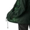 Giacca a vento unisex verde con logo Explorex
