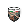 Adesivo Rocca Calascio 10x10cm – Sticker Vinile Resistente per Amanti della Montagna