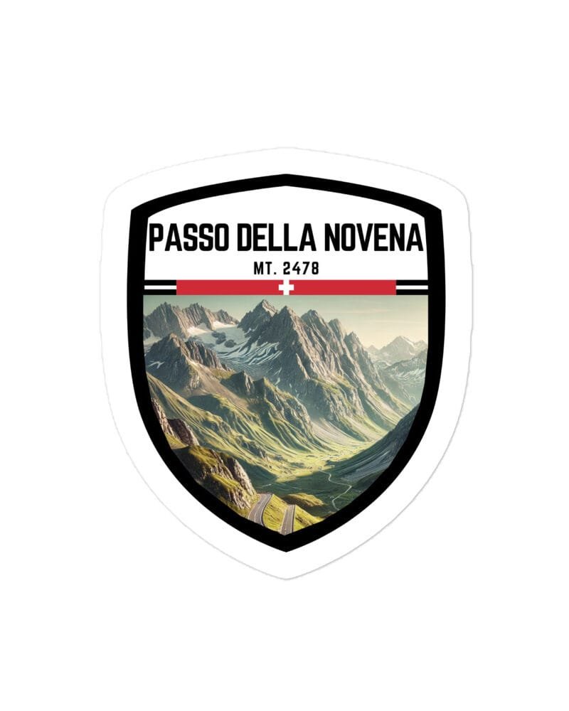 Adesivo Passo Gardena 10x10 cm - Sticker da Viaggio Ricordo per Motociclisti e Viaggiatori