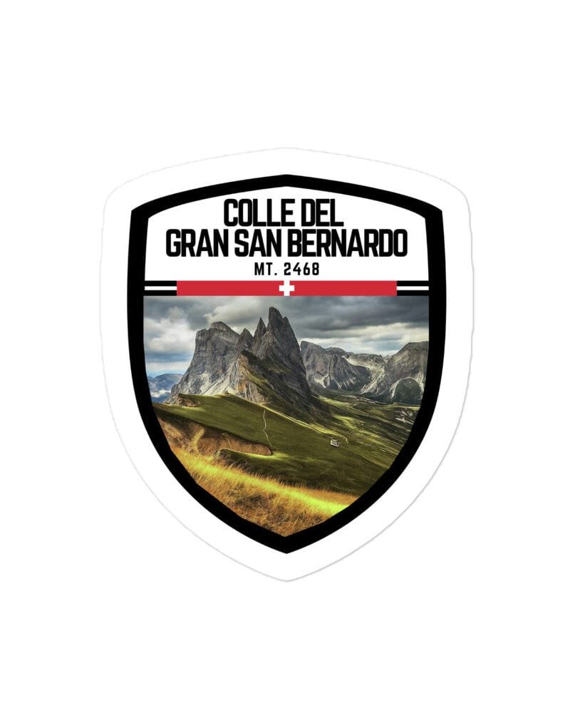 Adesivo Passo dello Stelvio 10x10cm – Sticker Vinile Resistente per Amanti delle Montagne e dell’Avventura