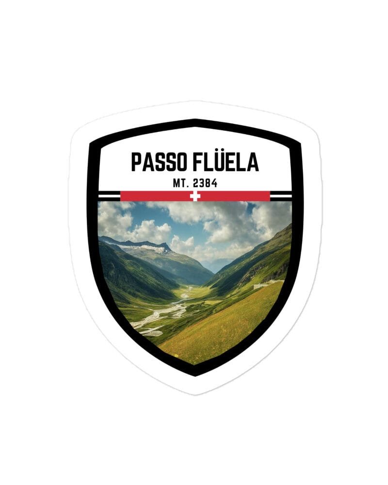 Adesivo Passo Gardena 10x10 cm - Sticker da Viaggio Ricordo per Motociclisti e Viaggiatori