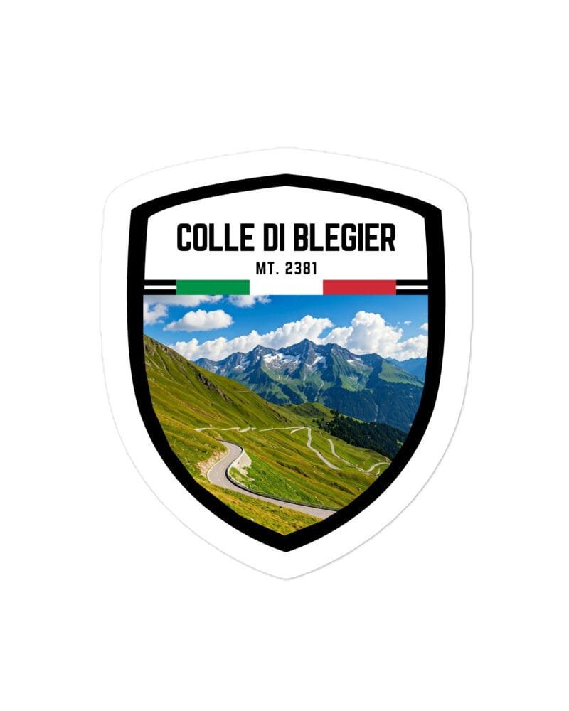 Adesivo Passo dell'Albula 10x10 cm - Sticker da Viaggio Ricordo per Motociclisti e Viaggiatori