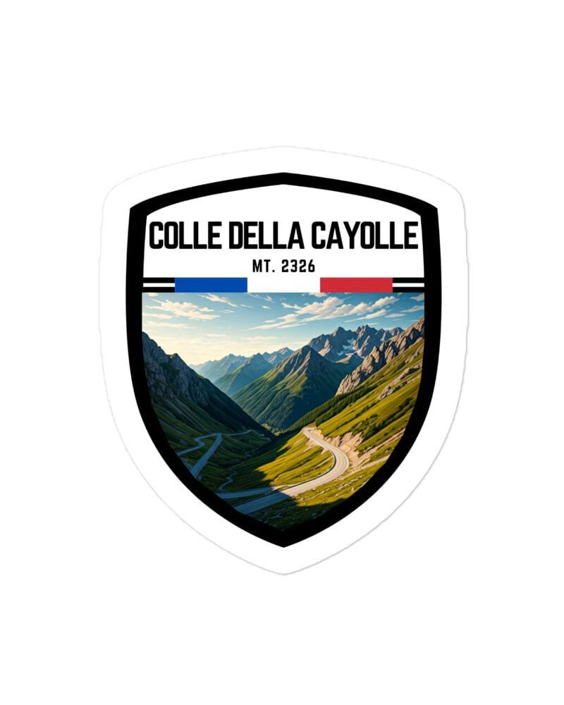 Adesivo Passo dell'Albula 10x10 cm - Sticker da Viaggio Ricordo per Motociclisti e Viaggiatori