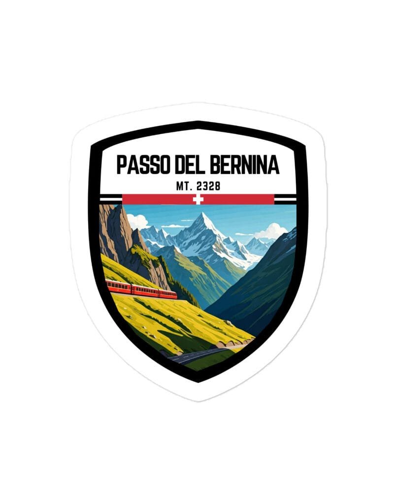 Adesivo Passo Gardena 10x10 cm - Sticker da Viaggio Ricordo per Motociclisti e Viaggiatori