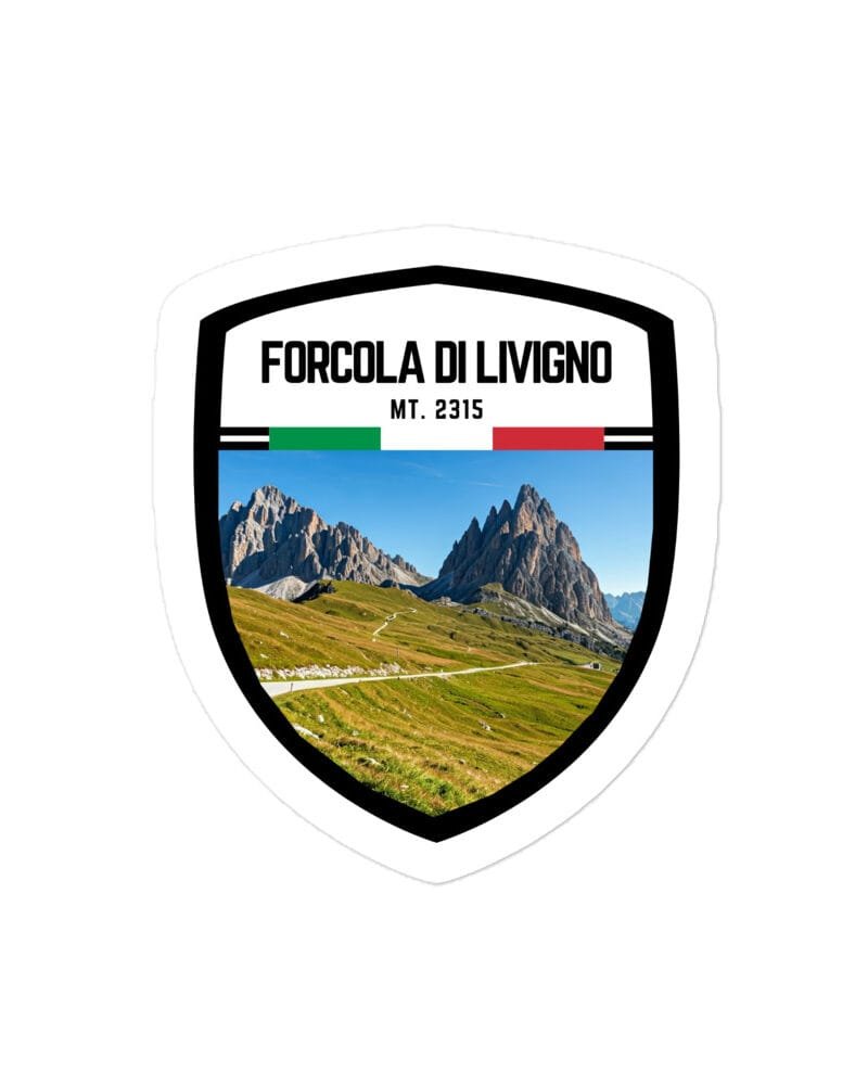 Adesivo Passo Gardena 10x10 cm - Sticker da Viaggio Ricordo per Motociclisti e Viaggiatori