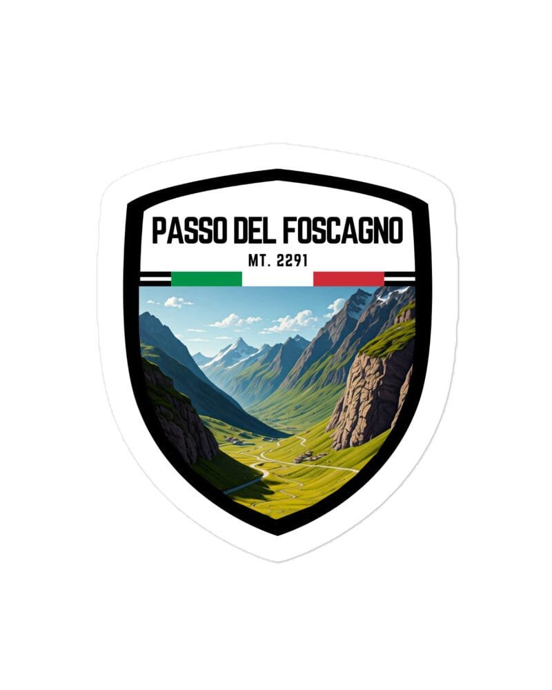 Adesivo Passo Manghen 10x10 cm - Sticker da Viaggio Ricordo per Motociclisti e Viaggiatori