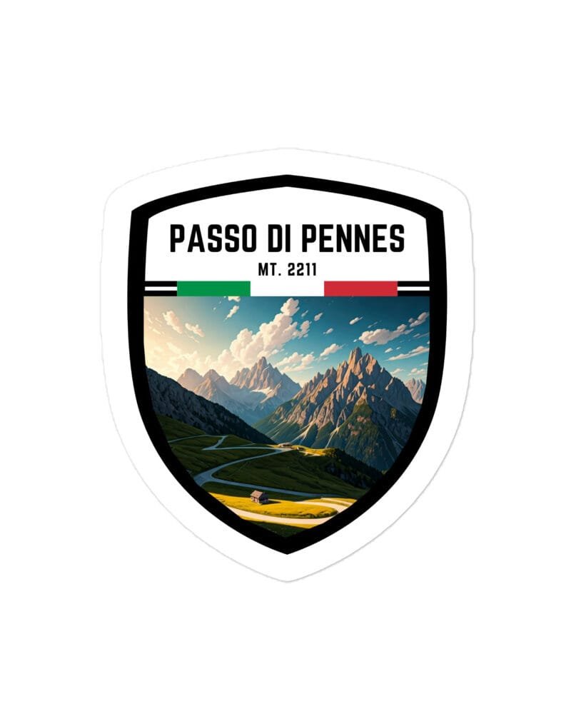 Adesivo Passo Manghen 10x10 cm - Sticker da Viaggio Ricordo per Motociclisti e Viaggiatori