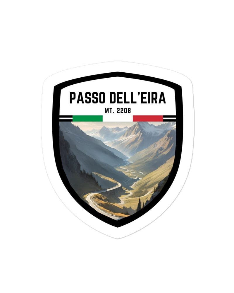 Adesivo Passo Manghen 10x10 cm - Sticker da Viaggio Ricordo per Motociclisti e Viaggiatori