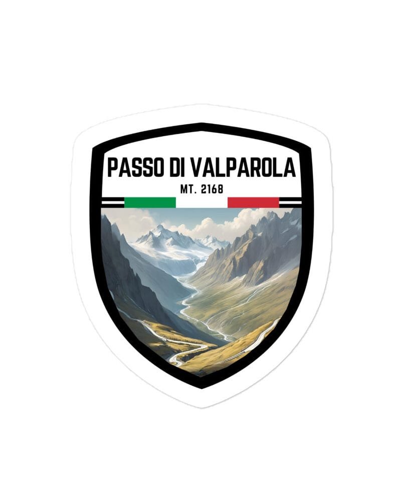 Adesivo Passo Manghen 10x10 cm - Sticker da Viaggio Ricordo per Motociclisti e Viaggiatori