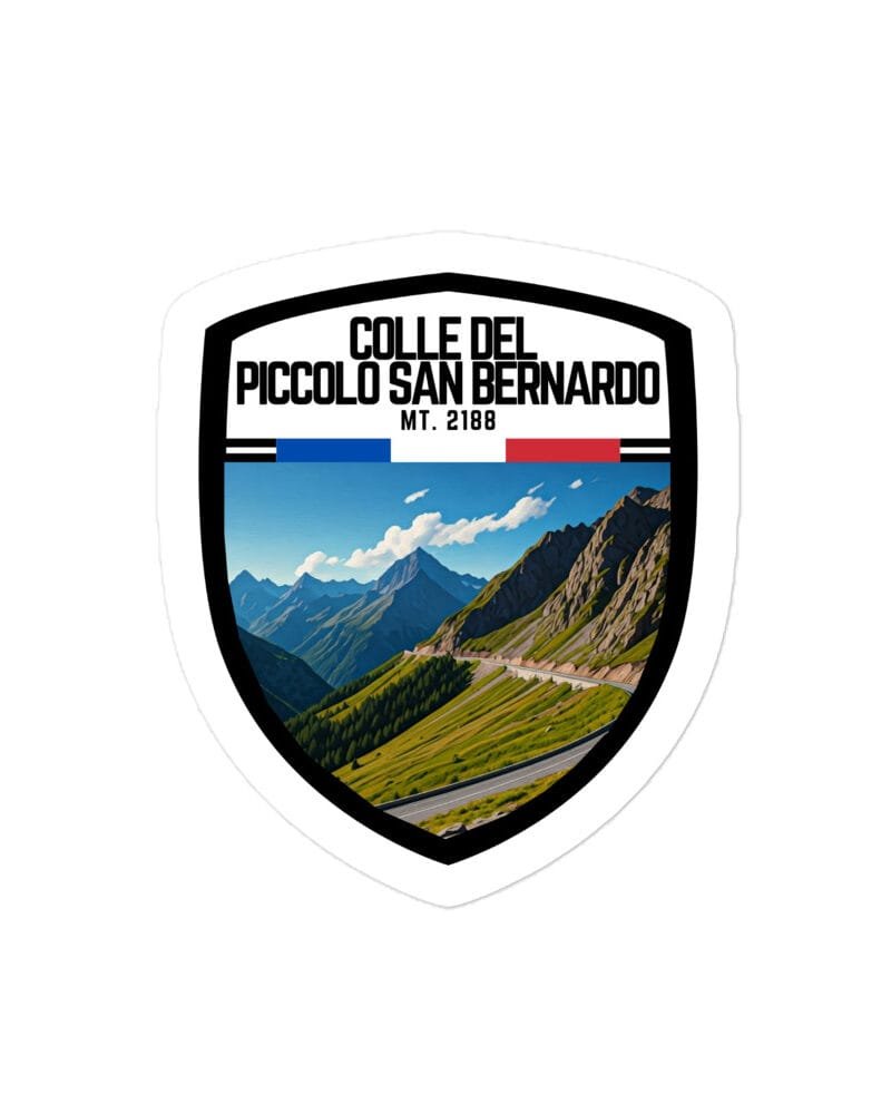 Adesivo Passo dello Stelvio 10x10cm – Sticker Vinile Resistente per Amanti delle Montagne e dell’Avventura
