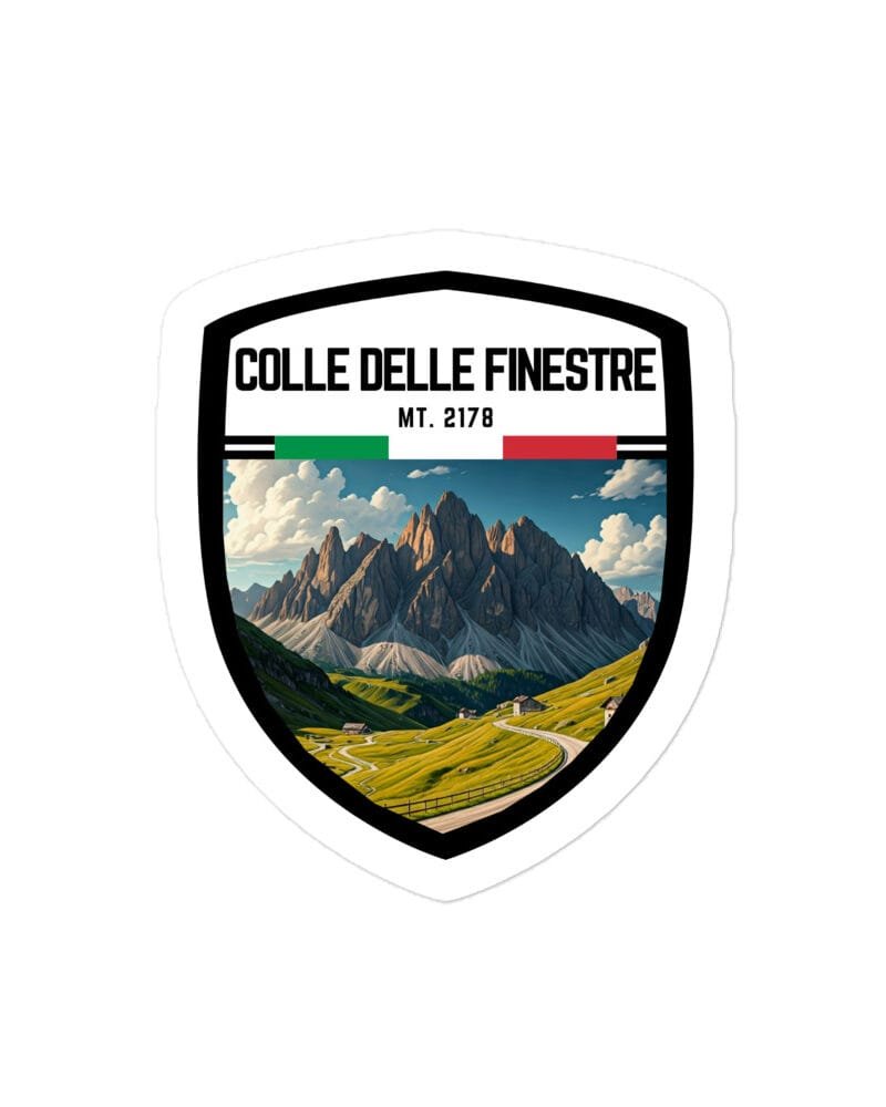 Adesivo Passo Gardena 10x10 cm - Sticker da Viaggio Ricordo per Motociclisti e Viaggiatori