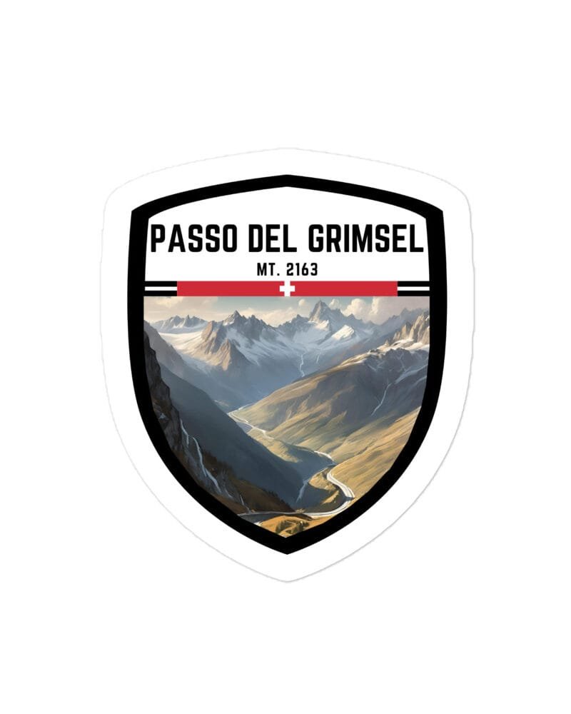Adesivo Passo Manghen 10x10 cm - Sticker da Viaggio Ricordo per Motociclisti e Viaggiatori