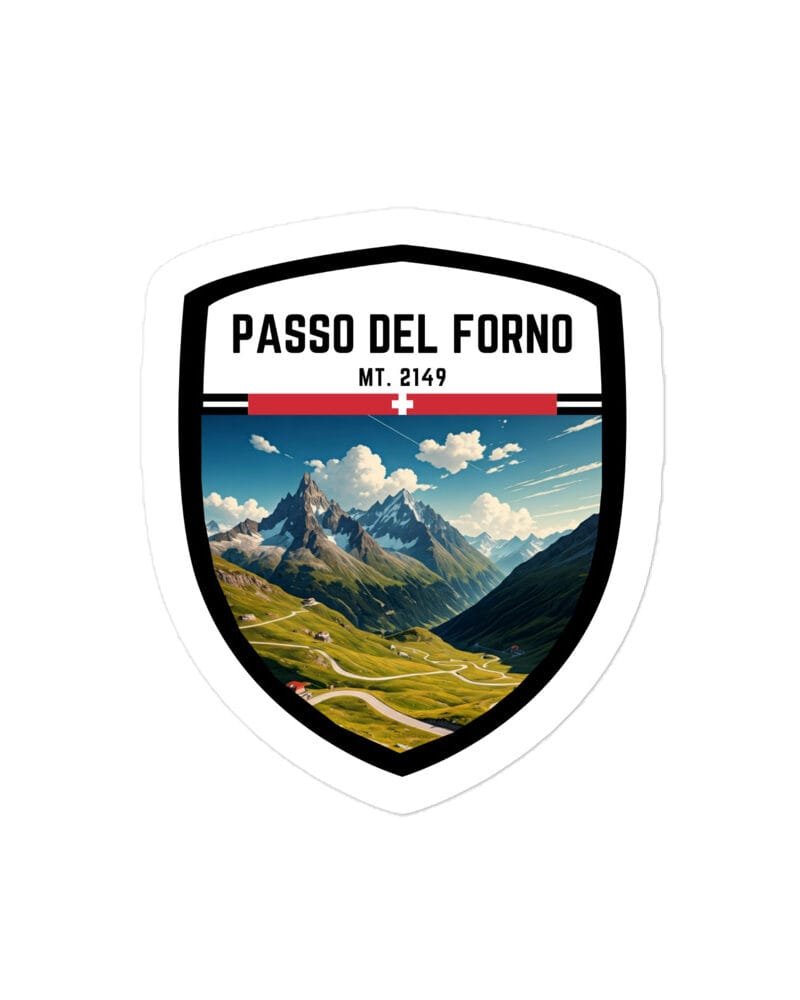 Adesivo Passo Manghen 10x10 cm - Sticker da Viaggio Ricordo per Motociclisti e Viaggiatori