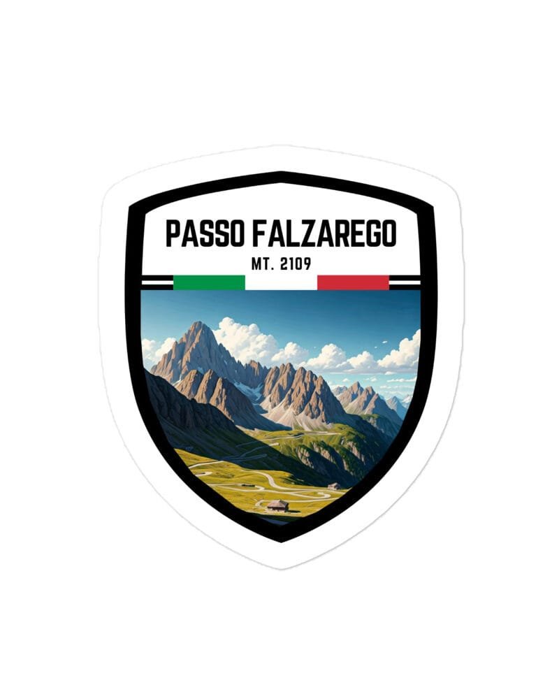 Adesivo Passo Manghen 10x10 cm - Sticker da Viaggio Ricordo per Motociclisti e Viaggiatori