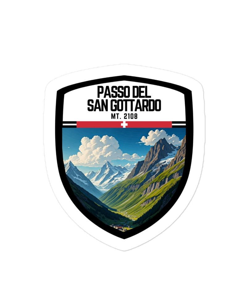 Adesivo Colle della Bonette 10x10cm – Sticker in Vinile Resistente per gli Amanti delle Montagne e delle Avventure