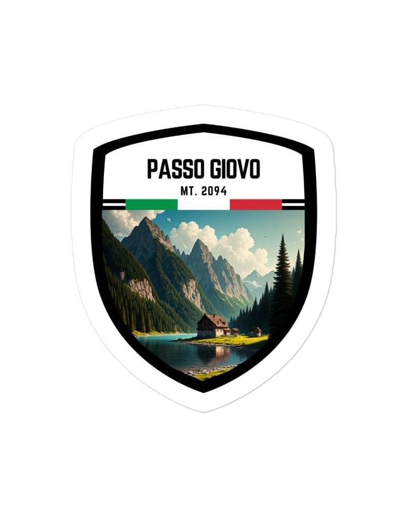 Adesivo Passo Manghen 10x10 cm - Sticker da Viaggio Ricordo per Motociclisti e Viaggiatori