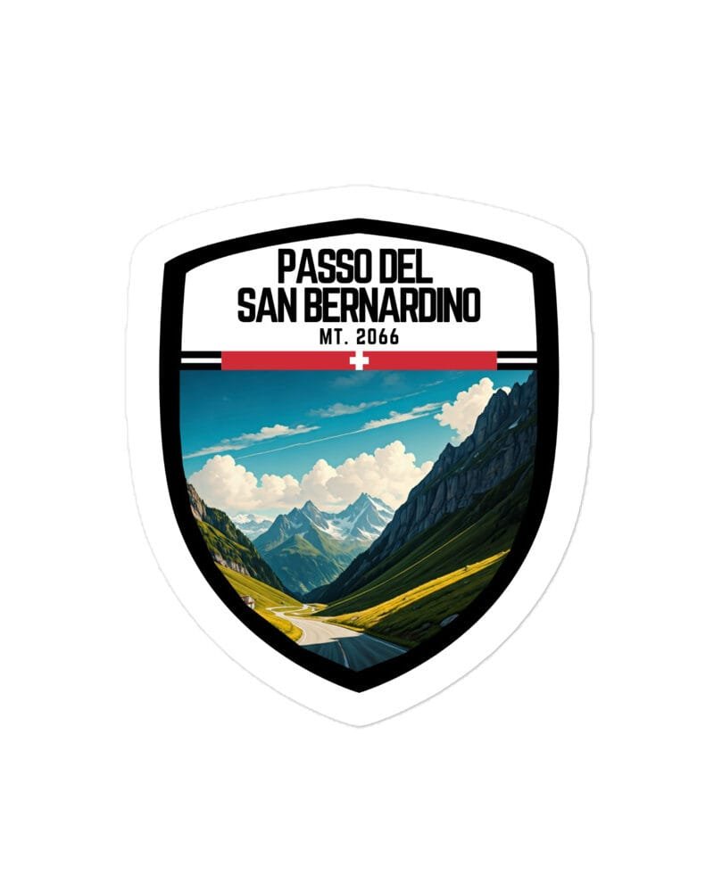 Adesivo Colle della Bonette 10x10cm – Sticker in Vinile Resistente per gli Amanti delle Montagne e delle Avventure