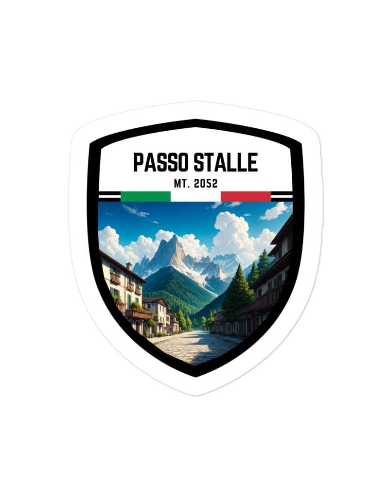 Adesivo Passo Manghen 10x10 cm - Sticker da Viaggio Ricordo per Motociclisti e Viaggiatori