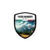 Adesivo Passo Manghen 10x10 cm - Sticker da Viaggio Ricordo per Motociclisti e Viaggiatori