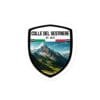 Adesivo Colle del Sestriere 10x10 cm - Sticker da Viaggio Ricordo per Motociclisti e Viaggiatori