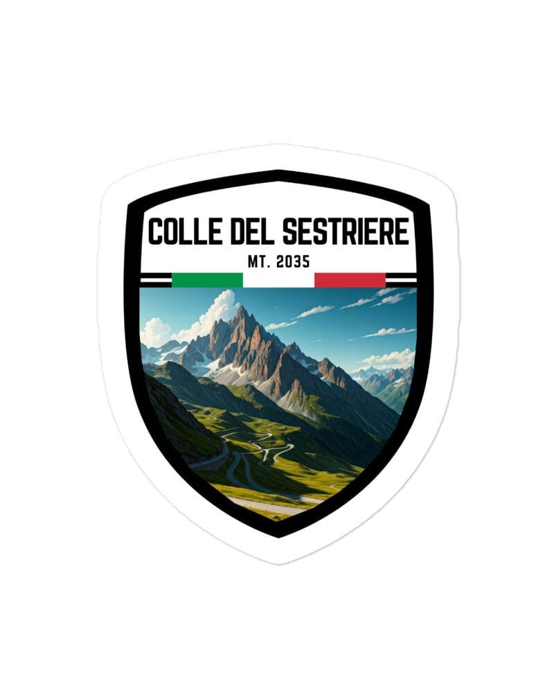 Adesivo Colle della Bonette 10x10cm – Sticker in Vinile Resistente per gli Amanti delle Montagne e delle Avventure