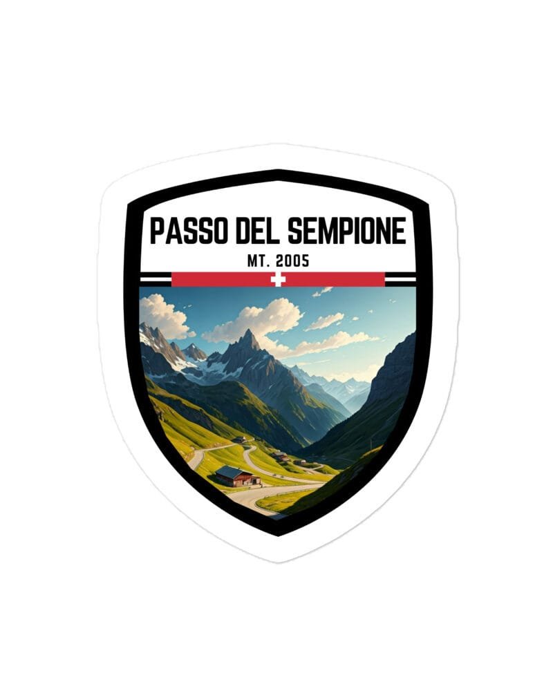 Adesivo Colle della Bonette 10x10cm – Sticker in Vinile Resistente per gli Amanti delle Montagne e delle Avventure