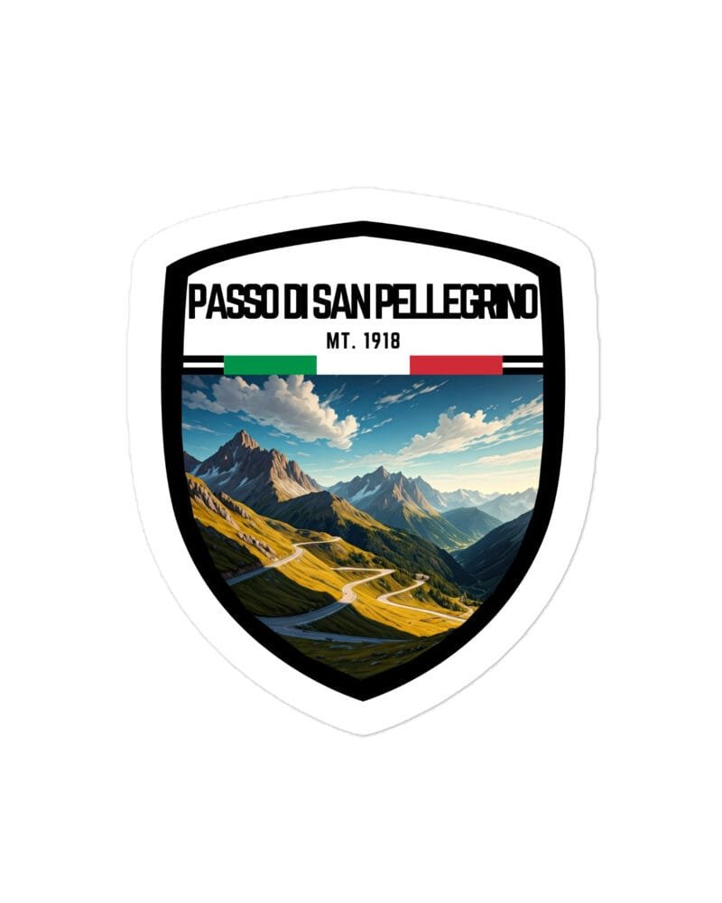 Adesivo Colle della Bonette 10x10cm – Sticker in Vinile Resistente per gli Amanti delle Montagne e delle Avventure