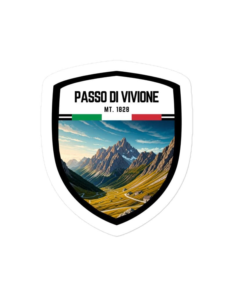 Adesivo Colle di Casotto 10x10 cm - Sticker da Viaggio Ricordo per Motociclisti e Viaggiatori
