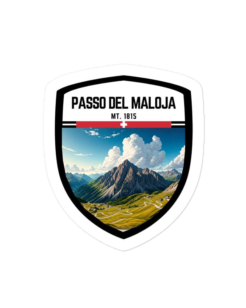 Adesivo Colle della Scala 10x10 cm - Sticker da Viaggio Ricordo per Motociclisti e Viaggiatori
