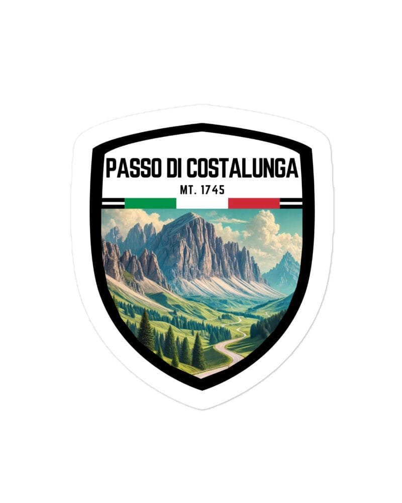 Adesivo Colle di Casotto 10x10 cm - Sticker da Viaggio Ricordo per Motociclisti e Viaggiatori