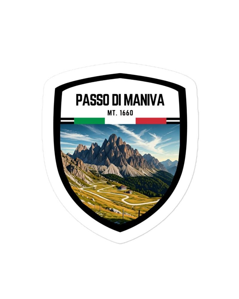 Adesivo Passo del Tonale 10x10 cm - Sticker da Viaggio Ricordo per Motociclisti e Viaggiatori