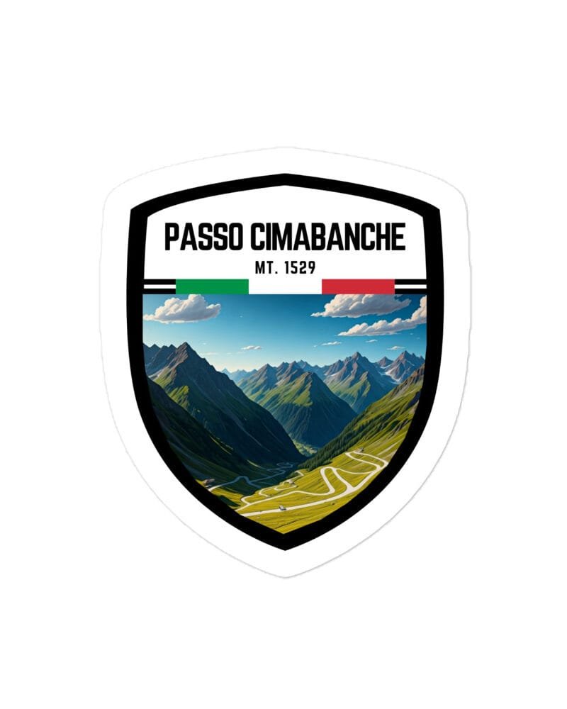 Adesivo Colle di Casotto 10x10 cm - Sticker da Viaggio Ricordo per Motociclisti e Viaggiatori