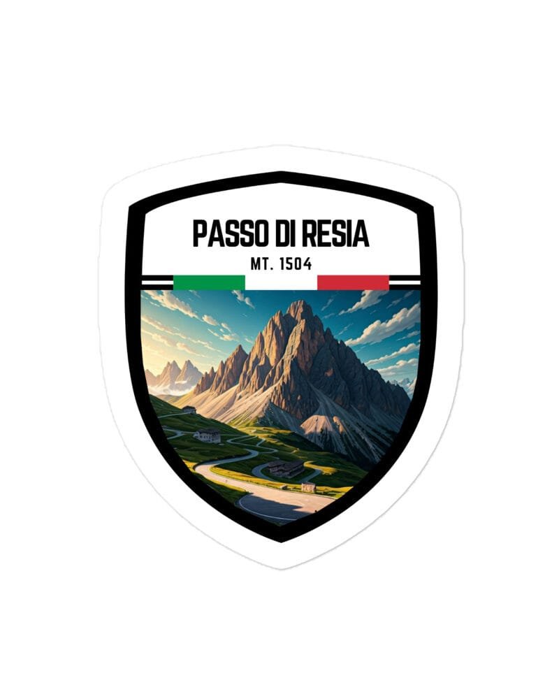 Adesivo Colle della Bonette 10x10cm – Sticker in Vinile Resistente per gli Amanti delle Montagne e delle Avventure