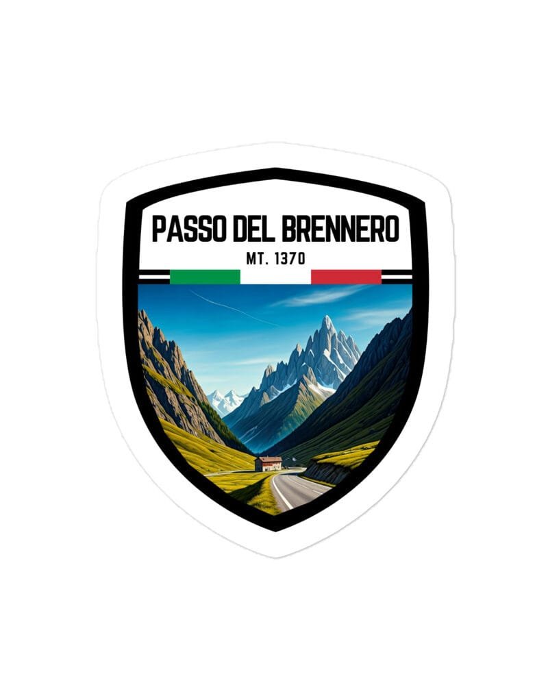 Adesivo Passo dello Stelvio 10x10cm – Sticker Vinile Resistente per Amanti delle Montagne e dell’Avventura