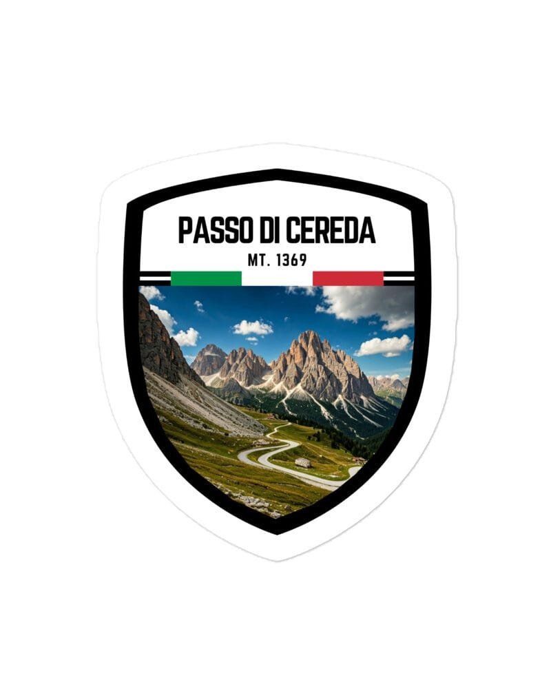 Adesivo Valico di Coccau 10x10 cm - Sticker da Viaggio Ricordo per Motociclisti e Viaggiatori