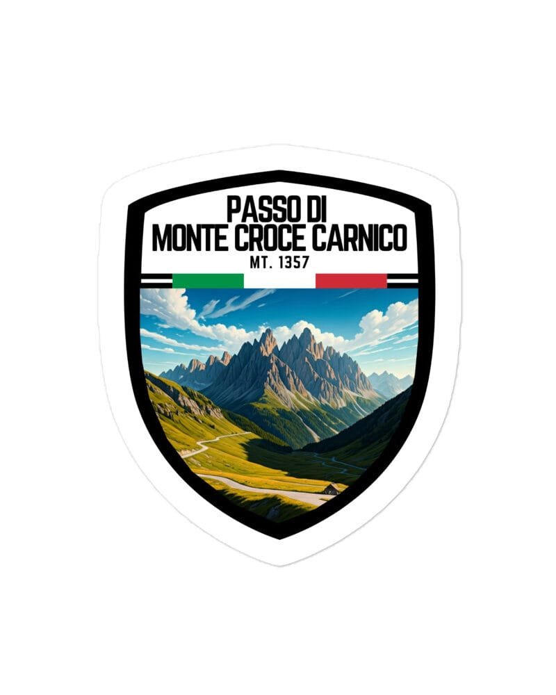 Adesivo Valico di Coccau 10x10 cm - Sticker da Viaggio Ricordo per Motociclisti e Viaggiatori