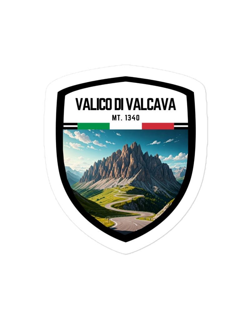 Adesivo Valico di Coccau 10x10 cm - Sticker da Viaggio Ricordo per Motociclisti e Viaggiatori