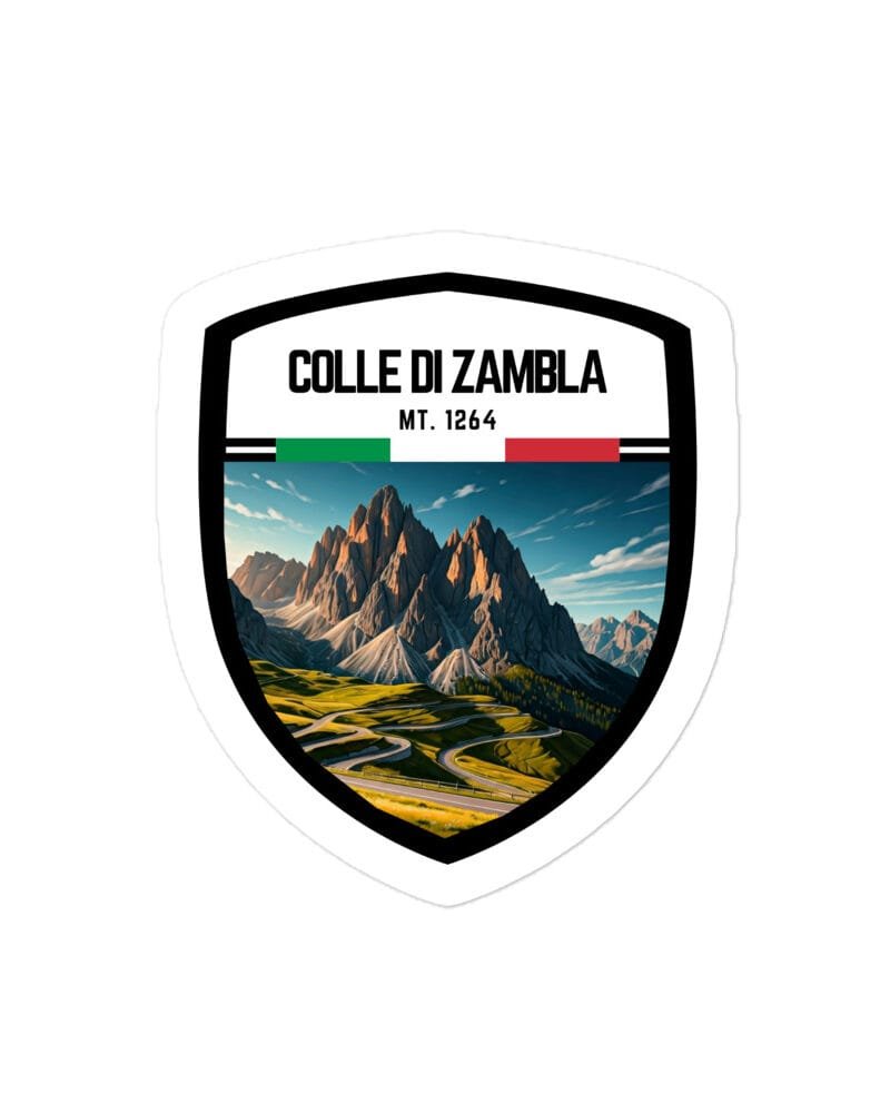 Adesivo Colle della Bonette 10x10cm – Sticker in Vinile Resistente per gli Amanti delle Montagne e delle Avventure