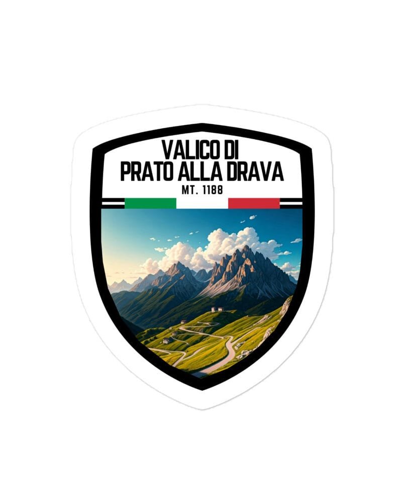 Adesivo Valico di Coccau 10x10 cm - Sticker da Viaggio Ricordo per Motociclisti e Viaggiatori