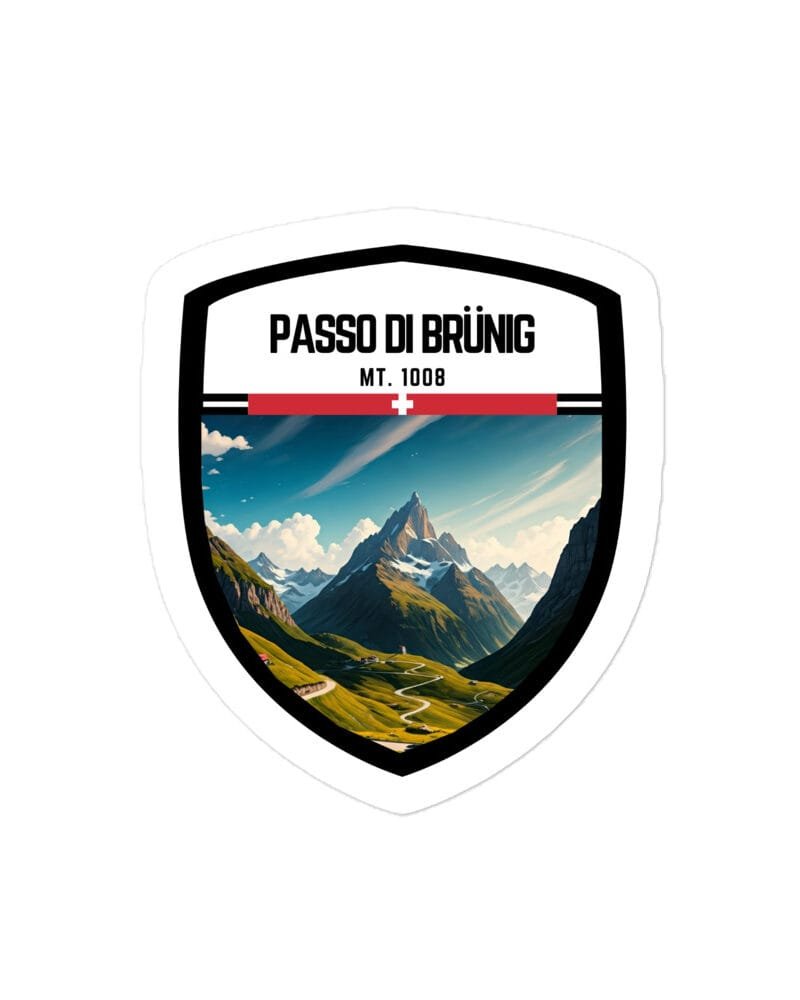 Adesivo Valico di Coccau 10x10 cm - Sticker da Viaggio Ricordo per Motociclisti e Viaggiatori