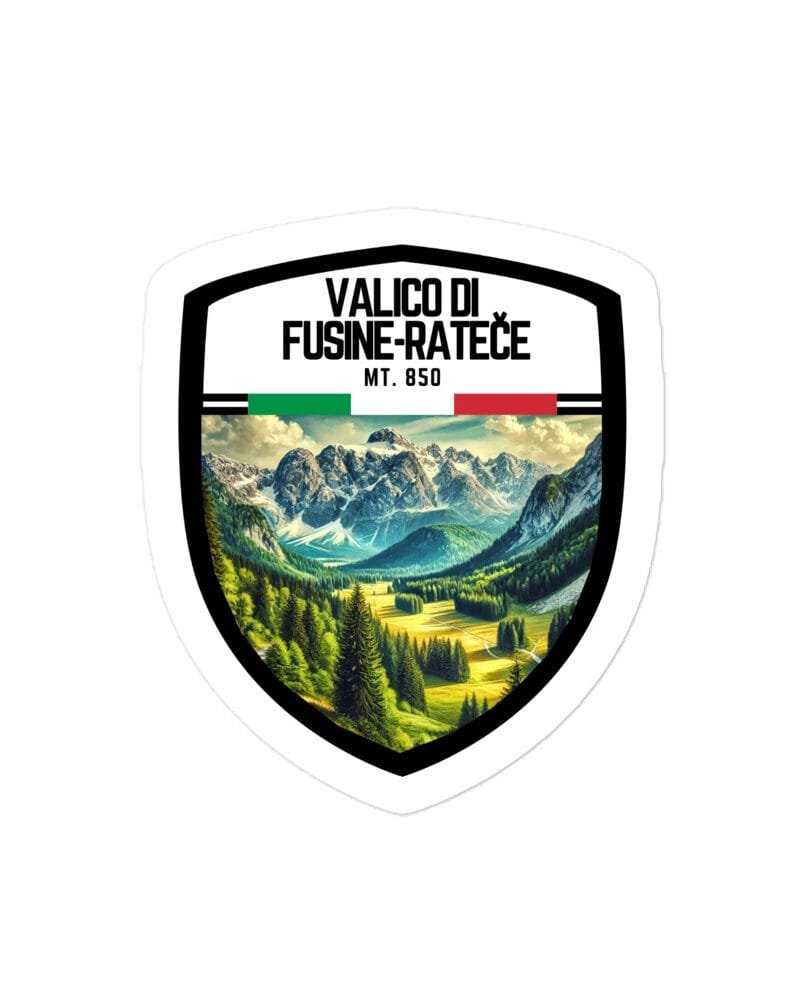 Adesivo Valico di Coccau 10x10 cm - Sticker da Viaggio Ricordo per Motociclisti e Viaggiatori
