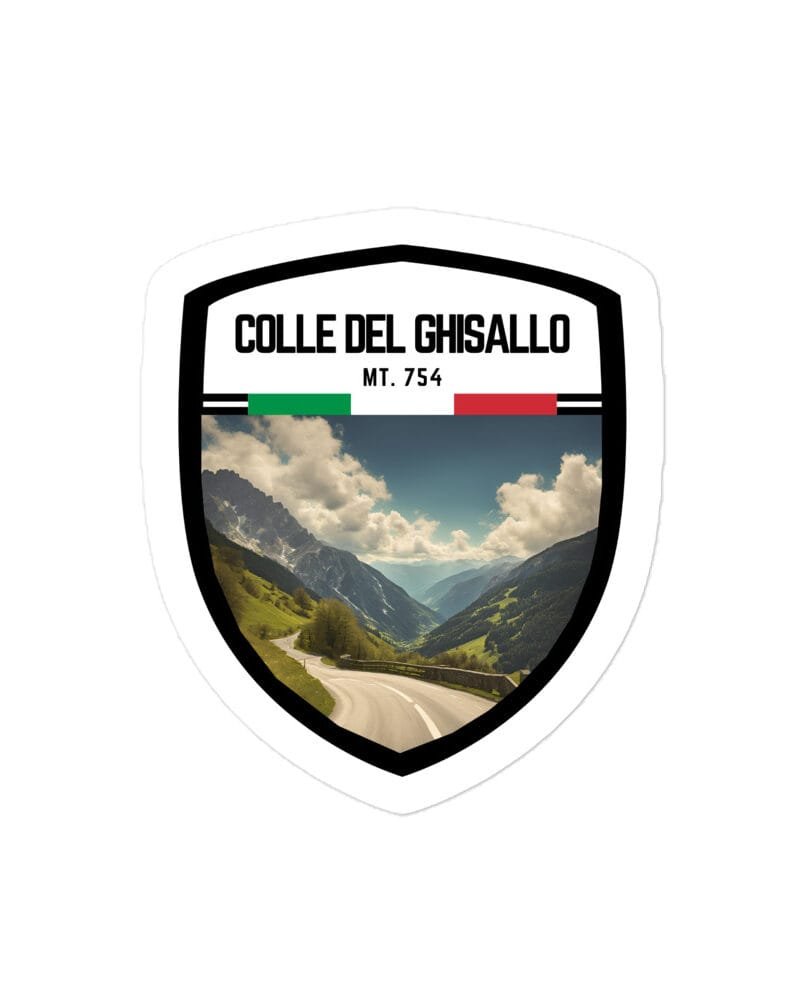 Adesivo Passo Gardena 10x10 cm - Sticker da Viaggio Ricordo per Motociclisti e Viaggiatori