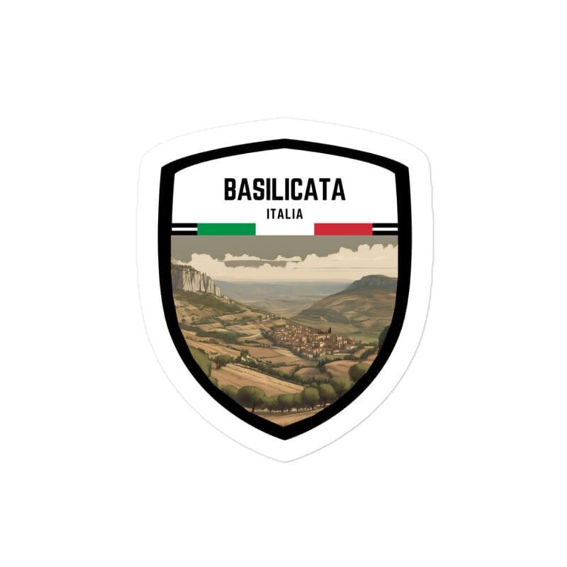 Adesivo Regione Basilicata – Sticker da Viaggio Ricordo per Motociclisti e Viaggiatori